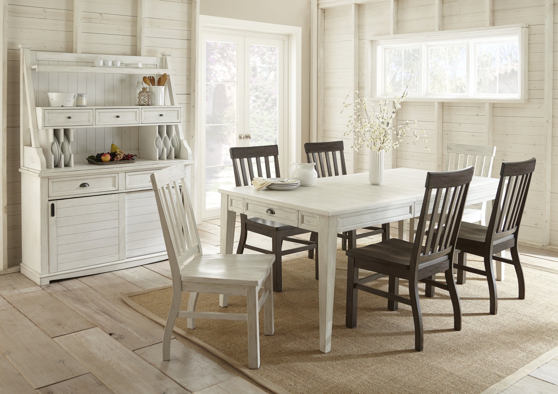 Cayla Table White White Wood