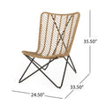 Gatlin Chair Light Brown Rattan