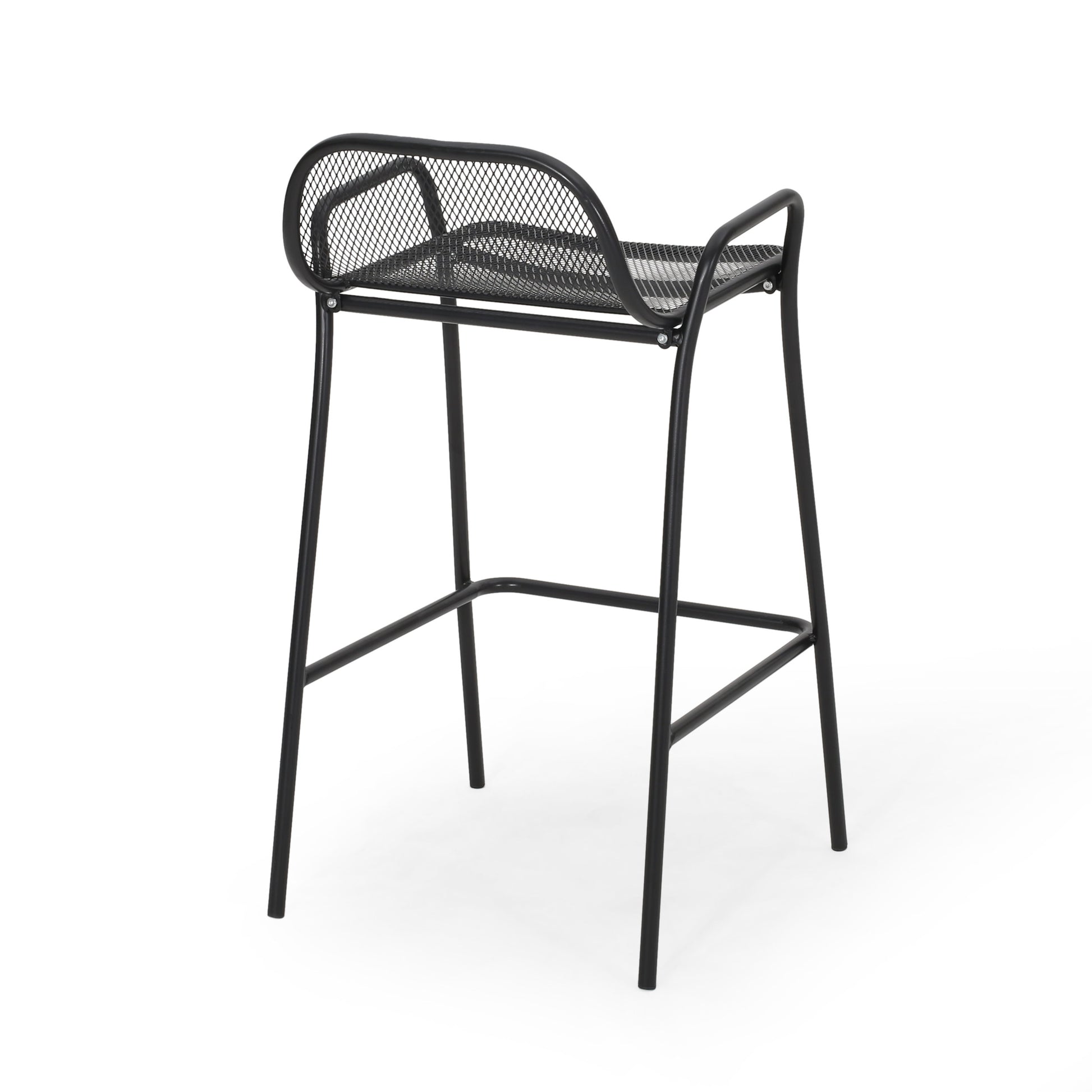 Baltimore Barstool Matte Black Iron