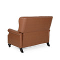 Oversizefaux Leather Recliner Light Brown Light Brown Pu