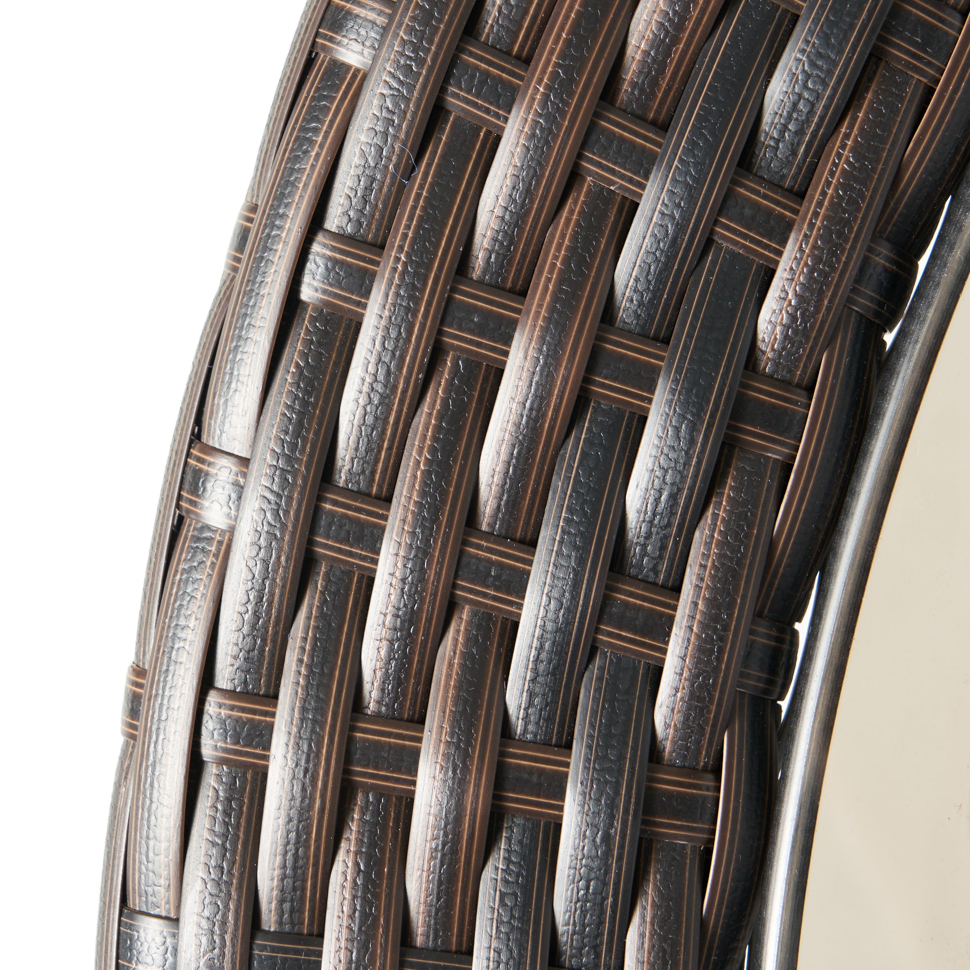 Figi Pe 27In Glass Table Brown Multi Iron