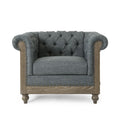 Club Chair Charcoal Fabric