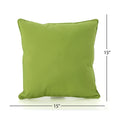 Coronado Square Pillow Green Fabric