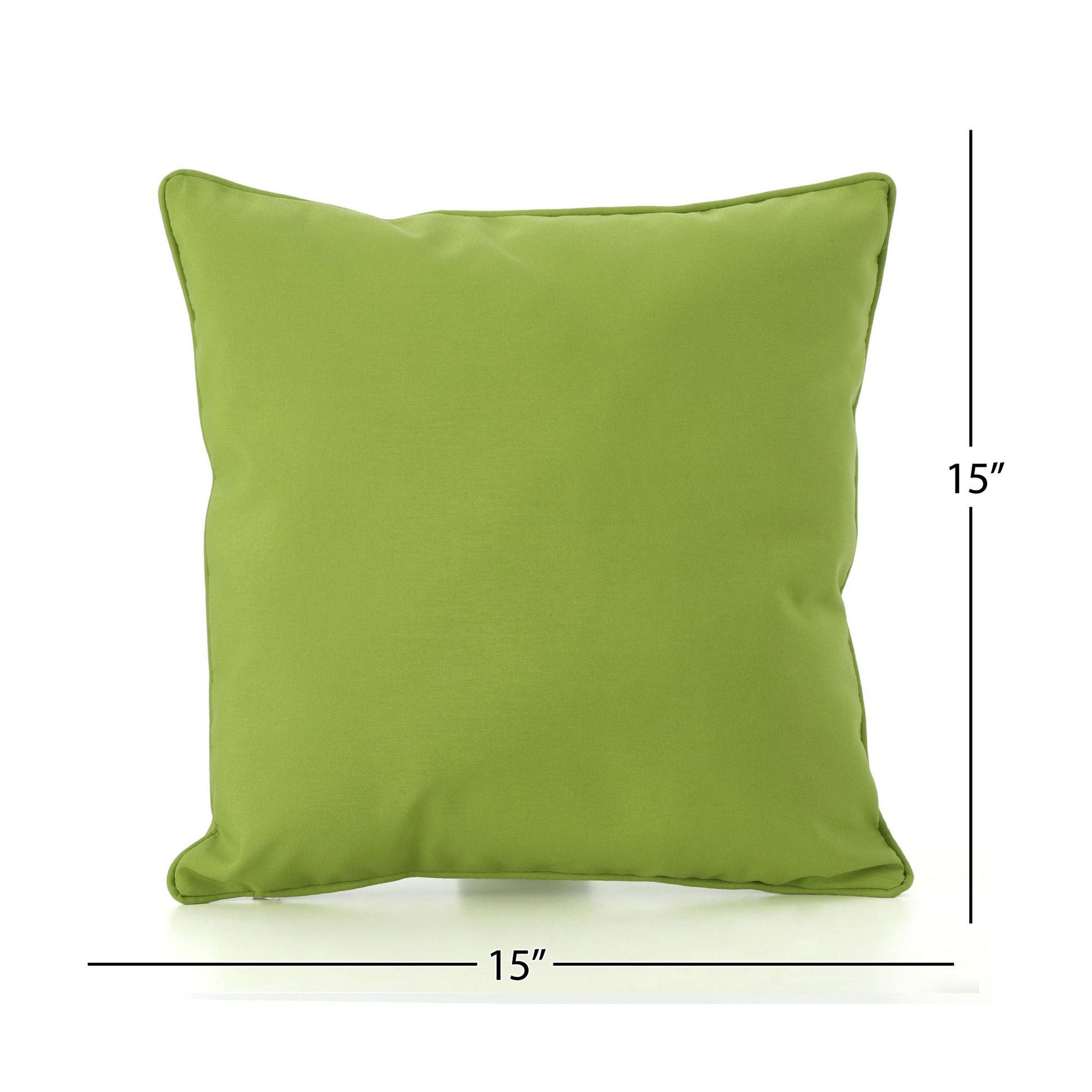 Coronado Square Pillow Set Of 2 Green Fabric