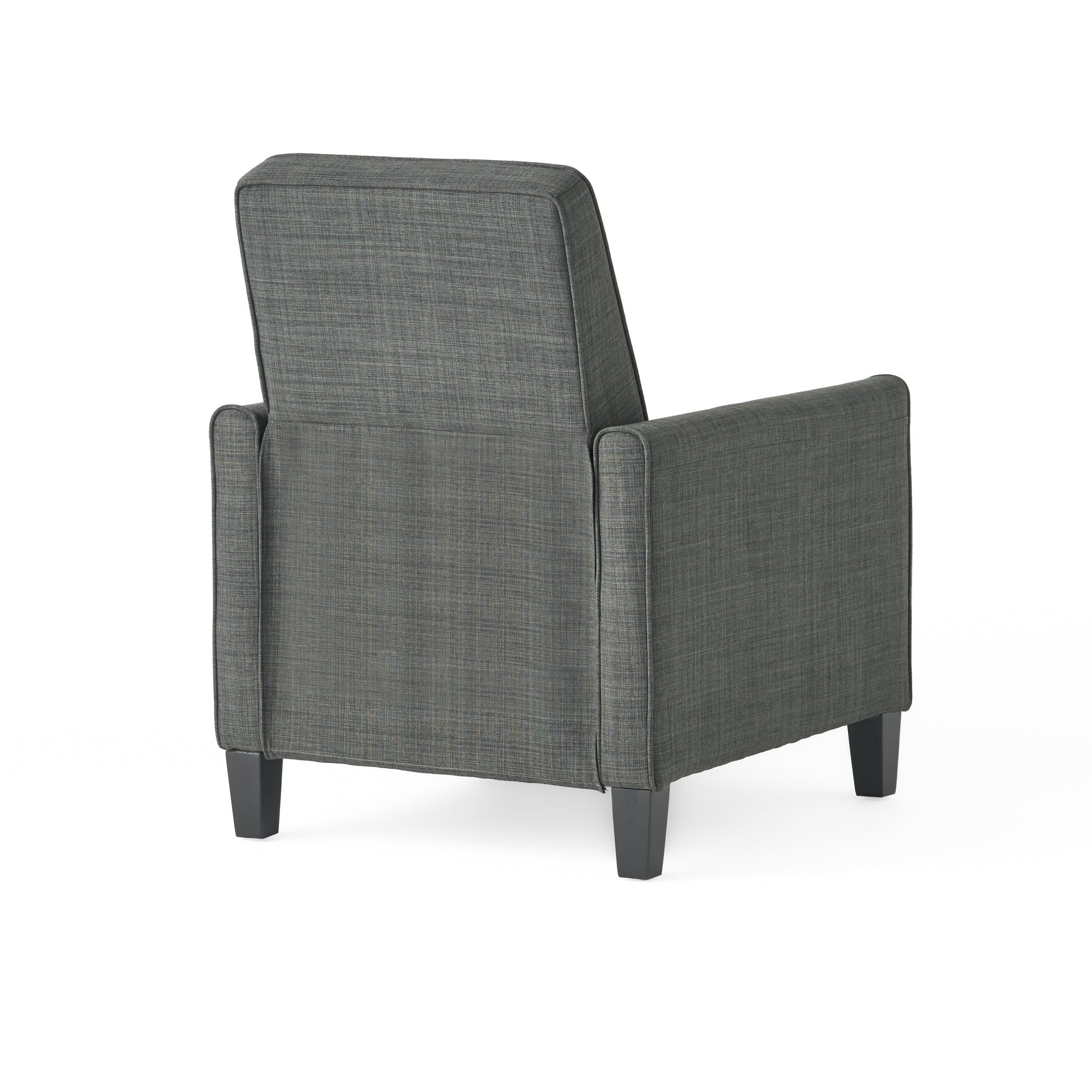 Dark Grey Linen Push Back Chair For Elegant Home D Cor Grey Fabric