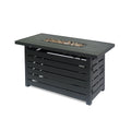 Rectangular Iron Fire Pit 30 000Btu Black Iron