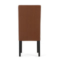 Pertica Kd Dining Chair Light Brown Pu Leather