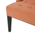 Occassional Chair Orange Fabric