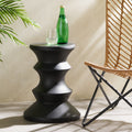 Eureka 22 Mgo Side Table Black Concrete