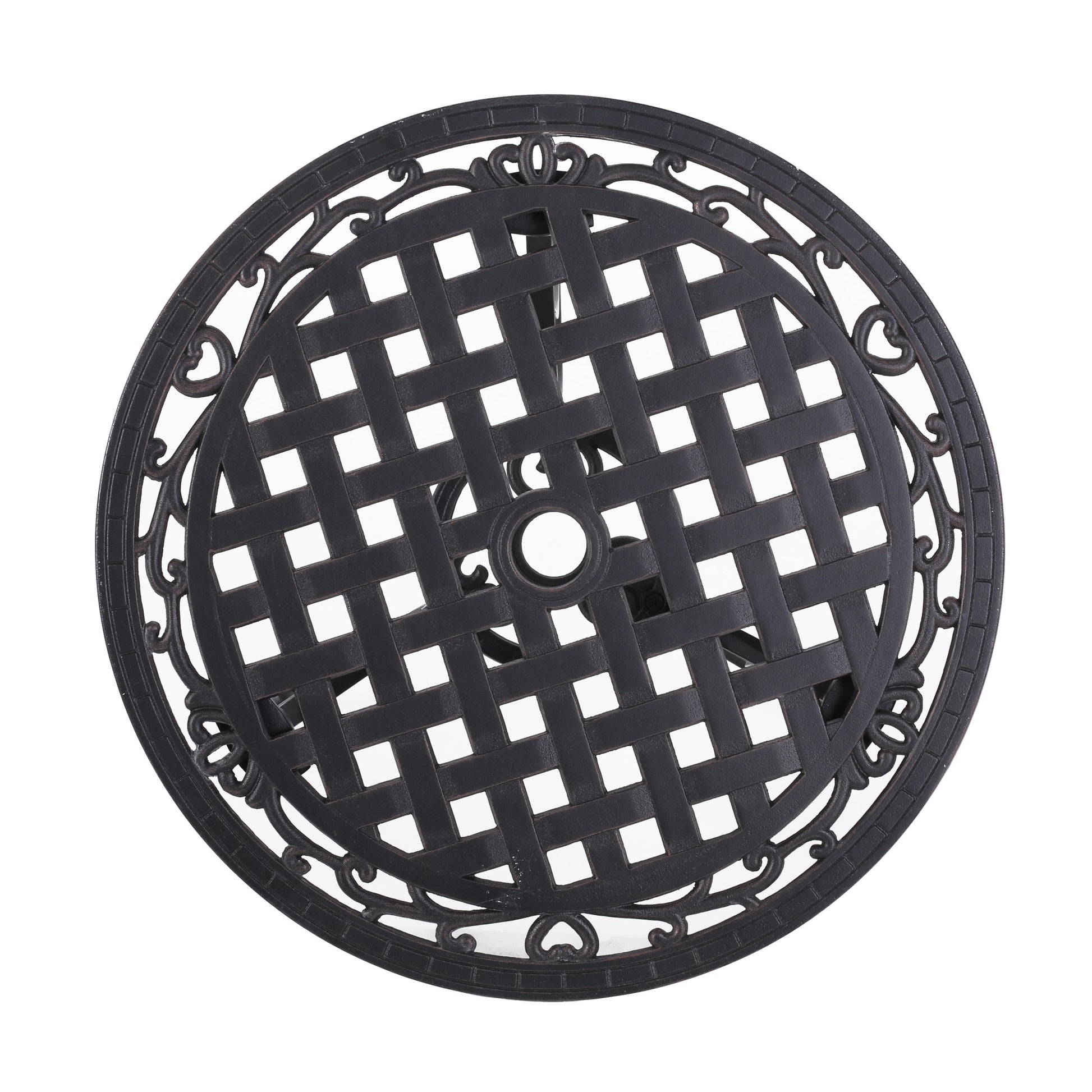 Bono Metal Bistro Set Black Aluminium