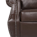 Seat Dark Brown Solid Wood Mdf