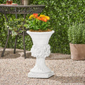 Mgo Garden Urn Planter Antique White Magnesium Oxide