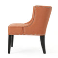 Occassional Chair Orange Fabric