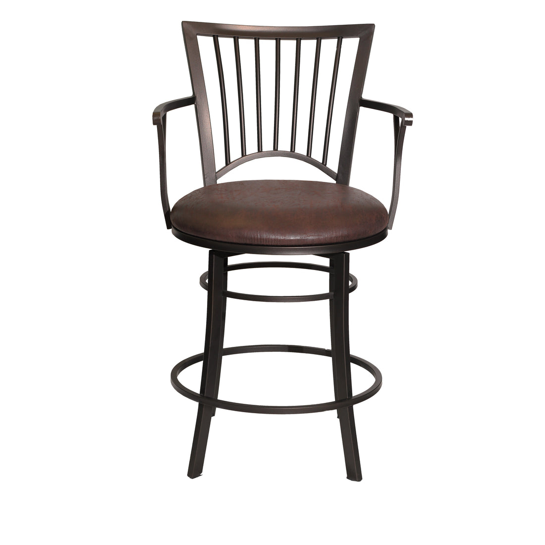 Bayview Swivel Counter Stool Dark Brown Dark Brown Wood