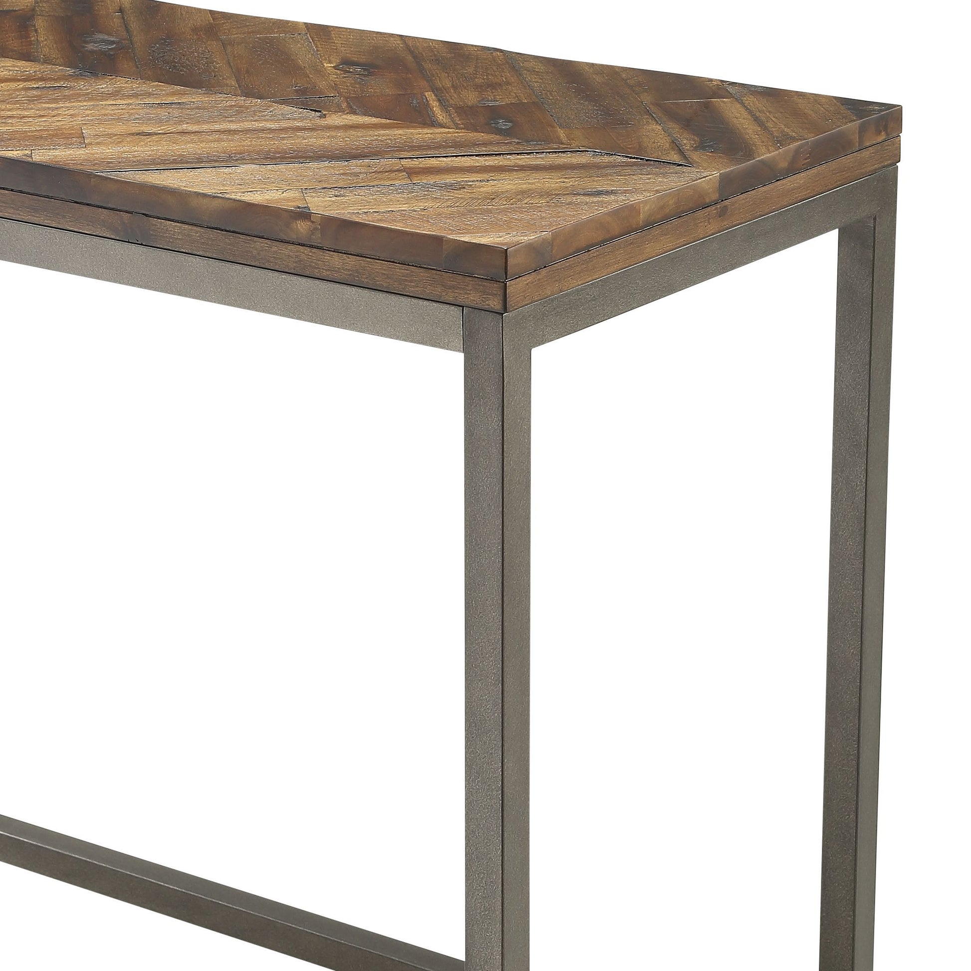 Lorenza Sofa Table Brown Brown Steel