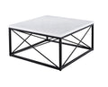 Skyler White Marble Top Square White White Marble