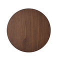 Wood Counter Height Round Dining Table, Brown, 35.4