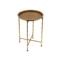 Cb Tray Table Gold Iron