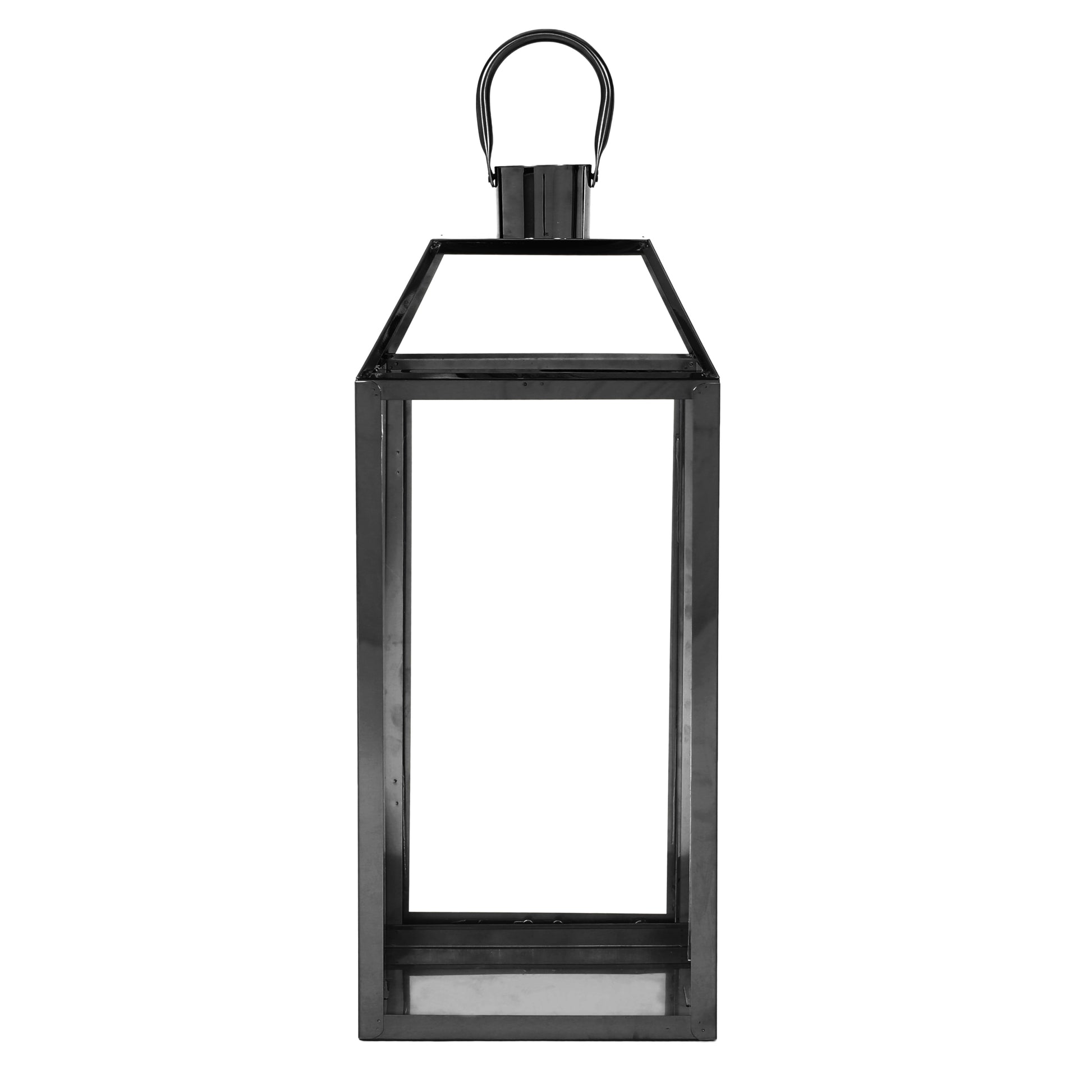 Harris 18"H Stainless Steel Lantern Black Stainless Steel