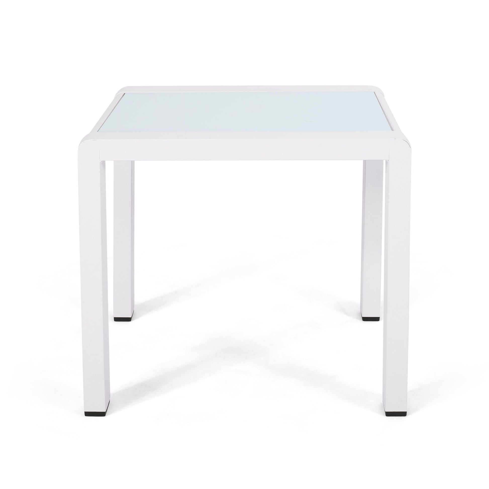 Cape Coral Side Table White Aluminium