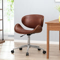 Office Chair Walnut Pu