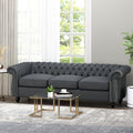 Sofa 3 Seater Charcoal Fabric 3 Seat