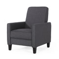 Smoke Fabric Push Back Chair For Elegant Home D Cor Smoke Fabric