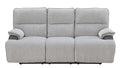 Cyprus Recliner Sofa Gray Gray Fabric 3 Seat