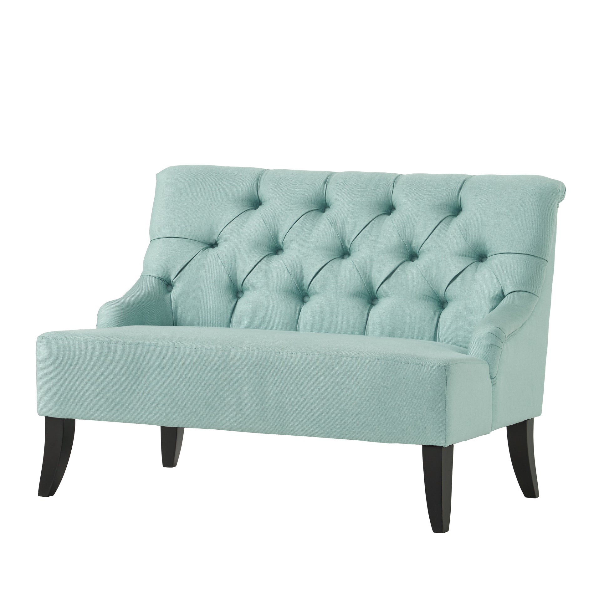 Nicole Kd Settee Light Blue Fabric