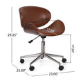 Office Chair Walnut Pu