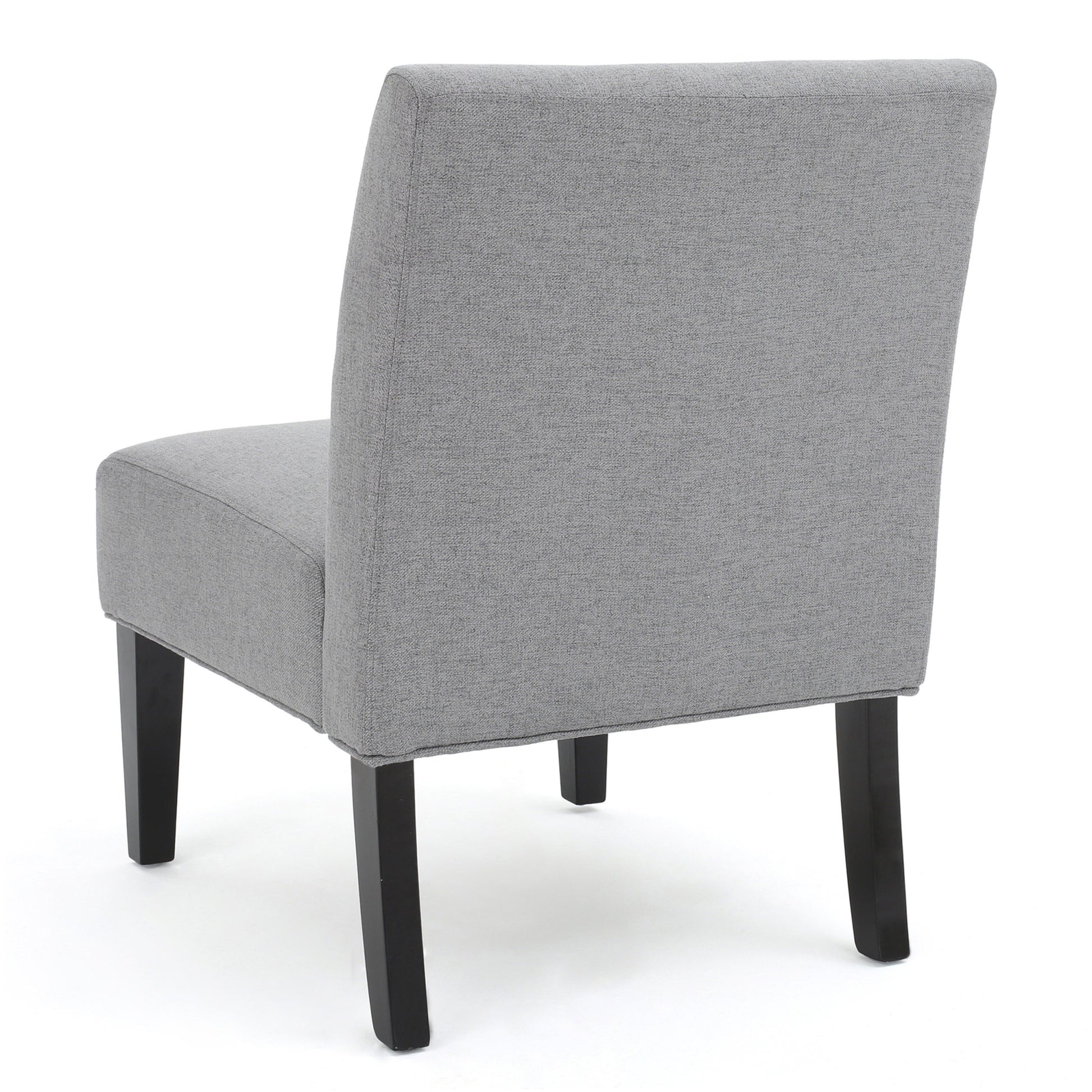 Accent Chair Grey Fabric