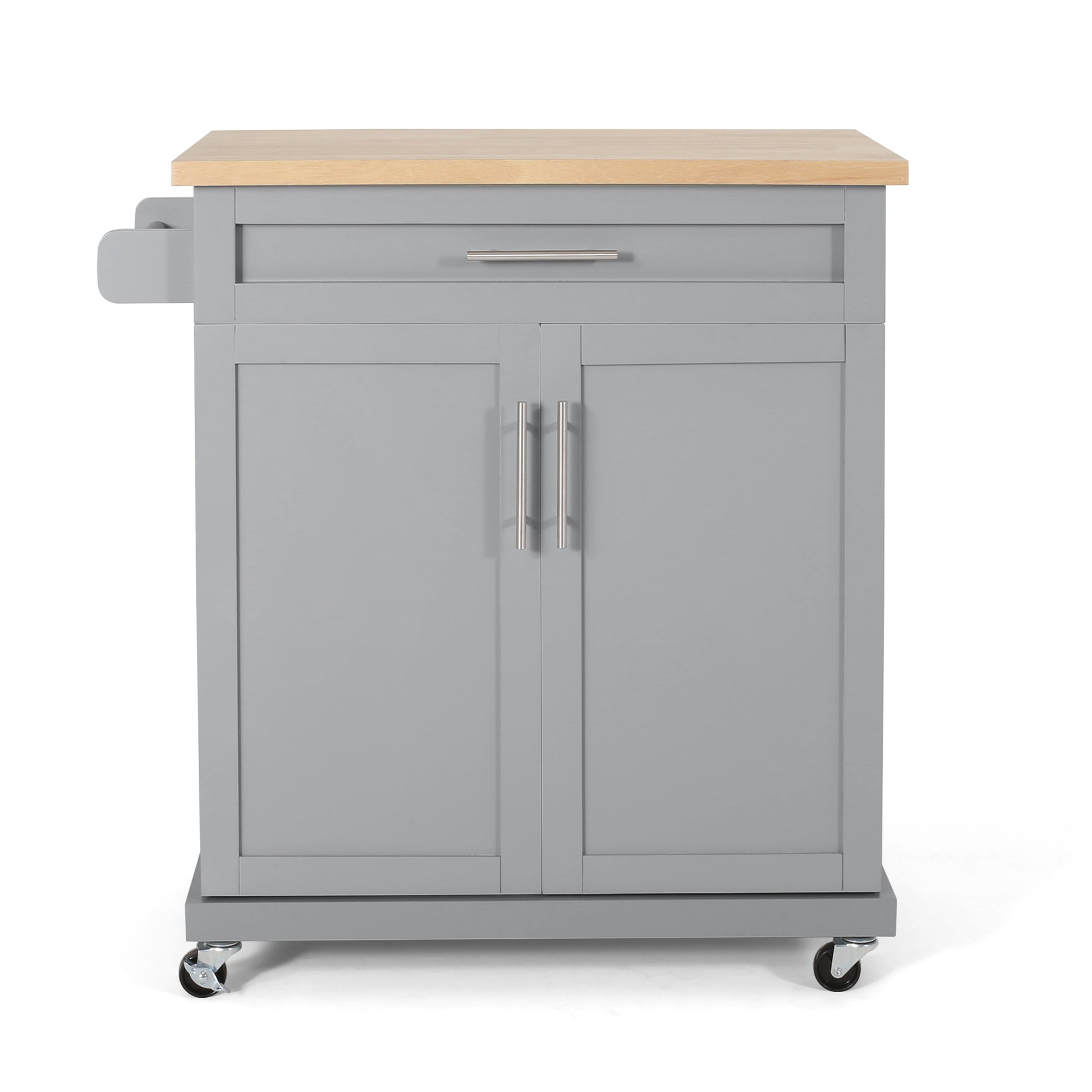 Kitchen Cart Grey Wood