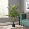 130Cm Artificial Palm Tree Green Iron Plastic