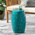 Ruby12 Side Table Teal Iron