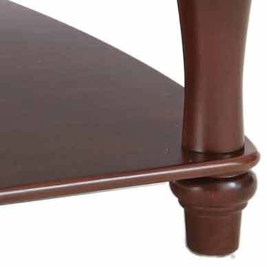 Antoinette End Table Brown Brown Wood