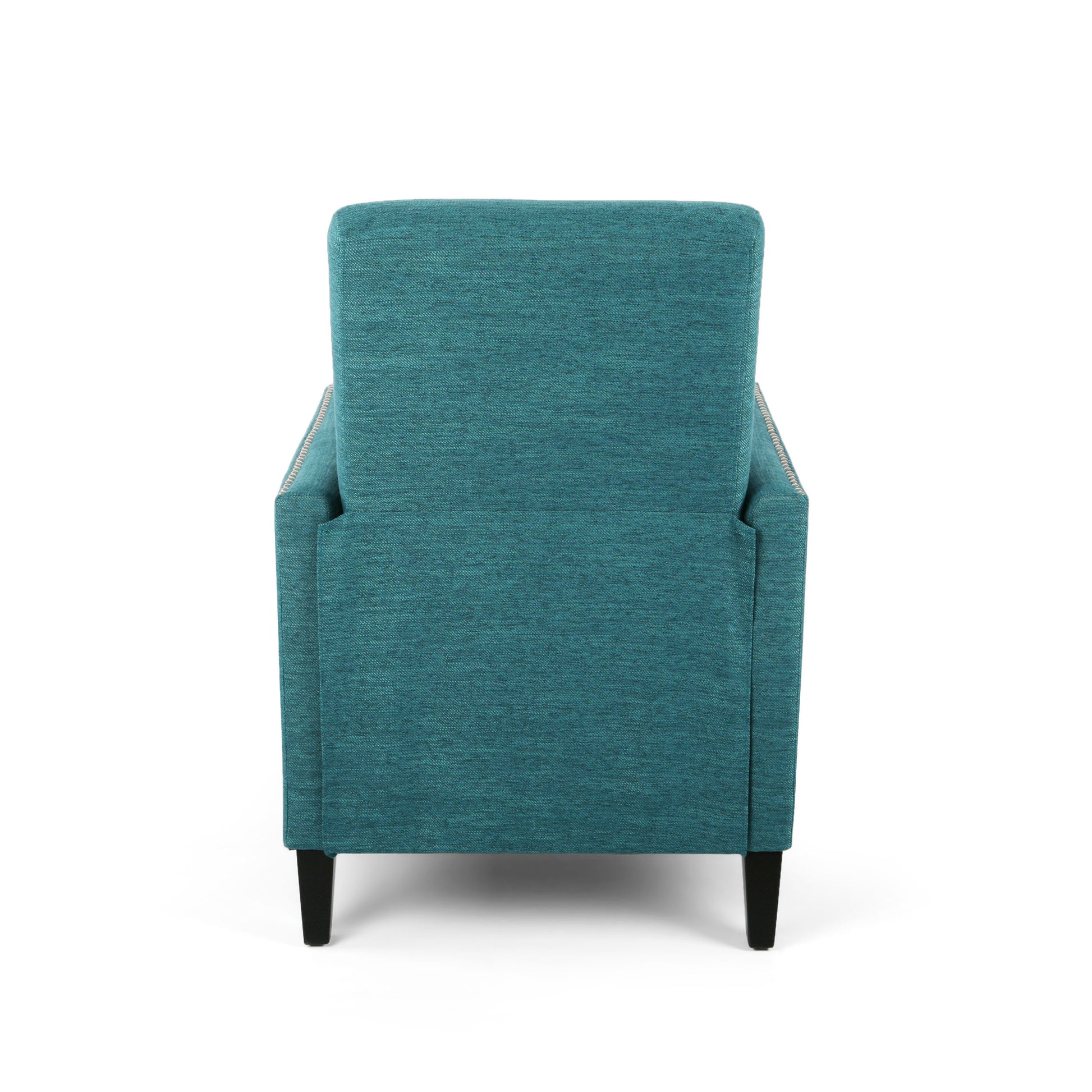 Push Back Recliner Teal Fabric