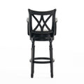 Leather Bar Stool Espresso Leather