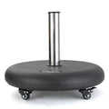 Wheelie Umbrella Base Round Black Concrete