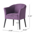 Arm Chair Plum Fabric