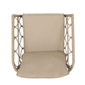 Bruce Club Chair Brown Pe Rattan Iron Waterproof Fabric