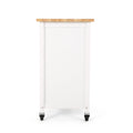 Kitchen Cart White Wood