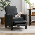 Dark Grey Linen Push Back Chair For Elegant Home D Cor Grey Fabric