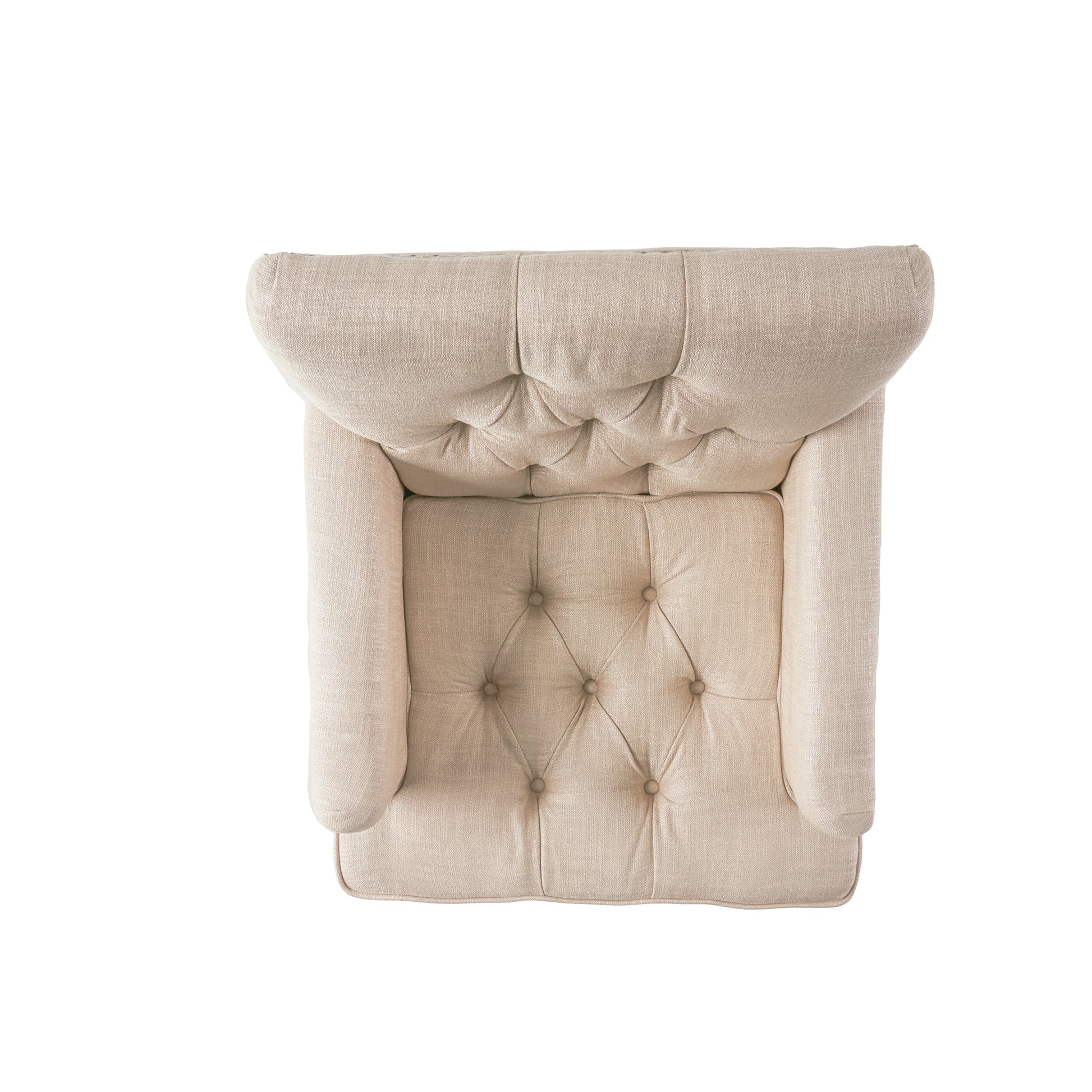 Harrison Tufted Club Chair Beige Primary Living Space American Traditional,Casual Fabric 1 Seat