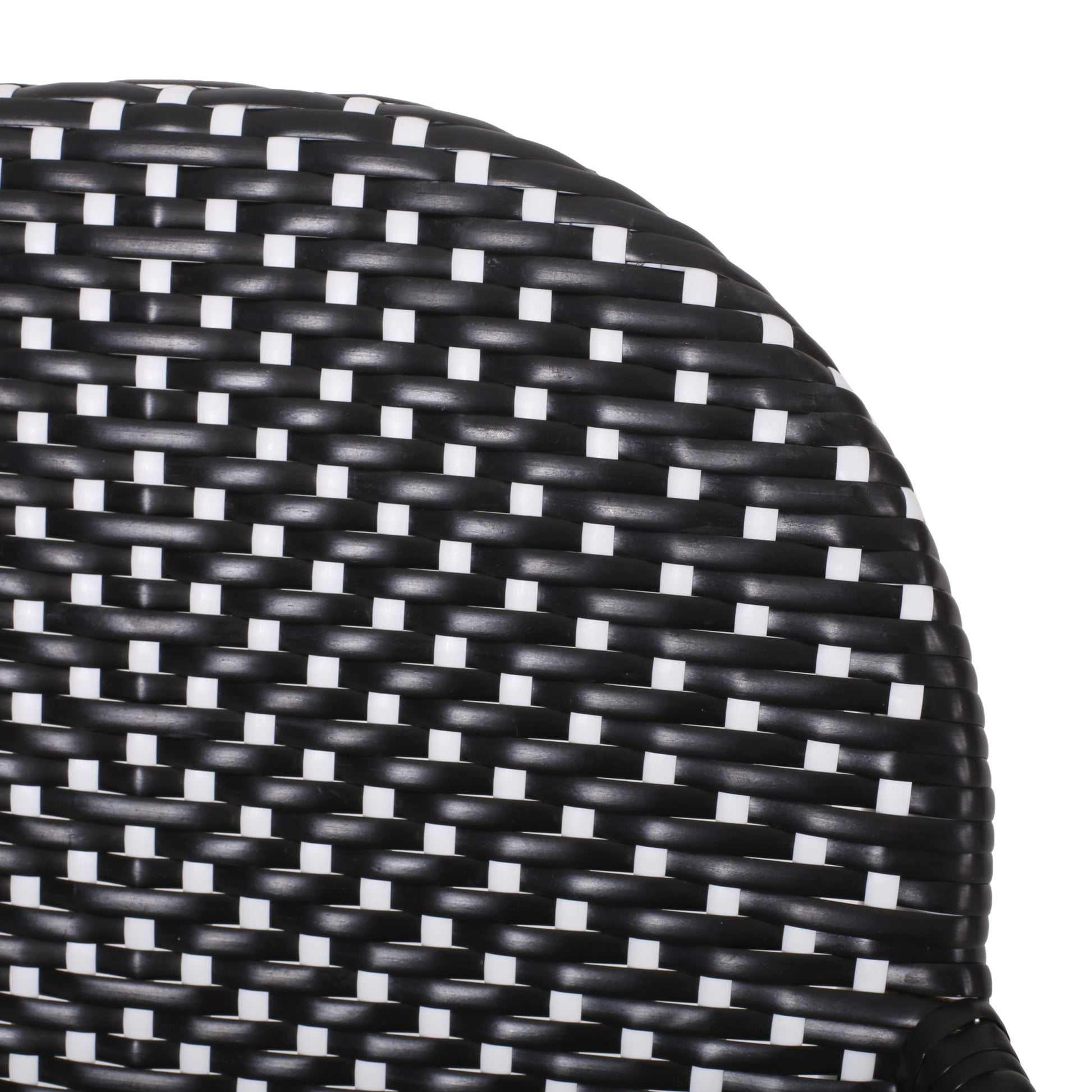 Barstool Black Wicker