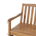 Brantley Porch Swing Teak Metal & Wood