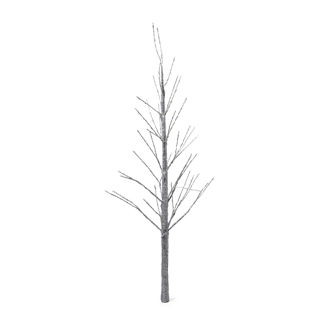 4Ft Paper Led Tree Silver Iron