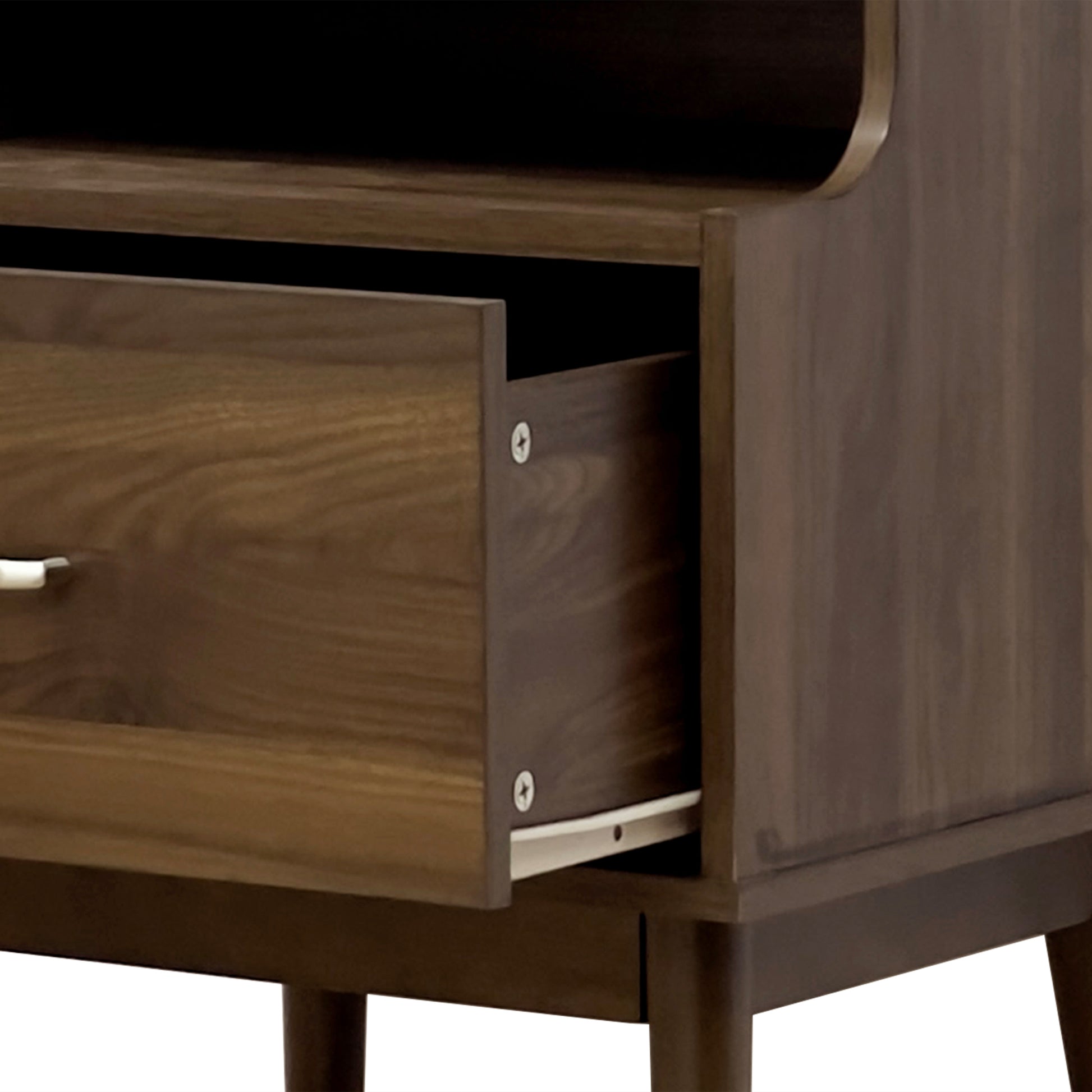 Disa 1 Drawer Nightstand Walnut Mdf