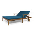 Perla Double Chaise Lounge Teak Acacia Wood