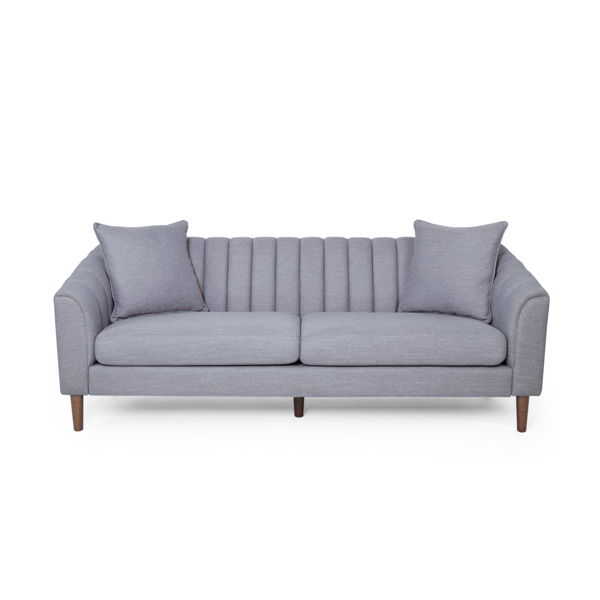 3 Seater Sofa Grey Fabric