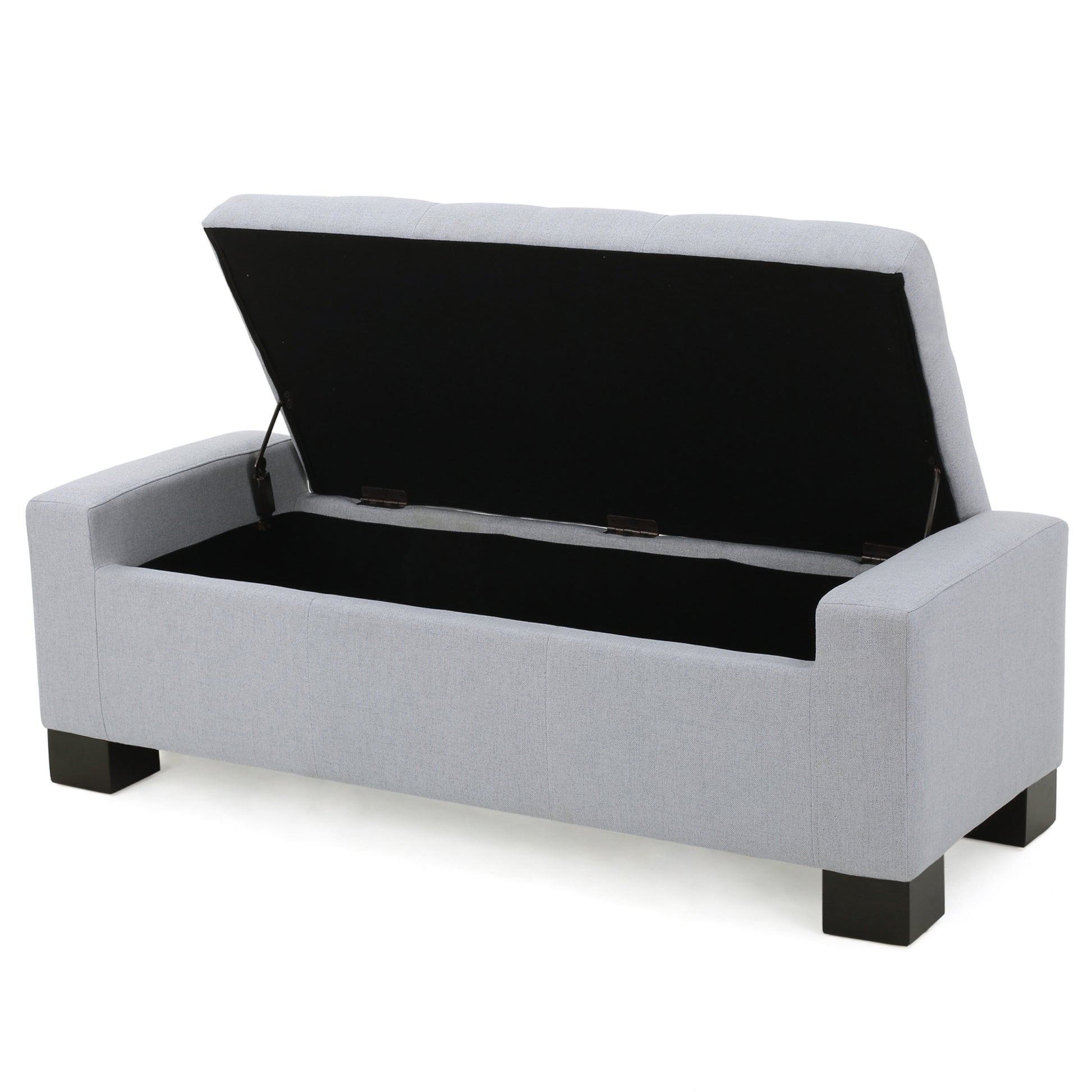 Guernsey Ottoman Light Grey Fabric